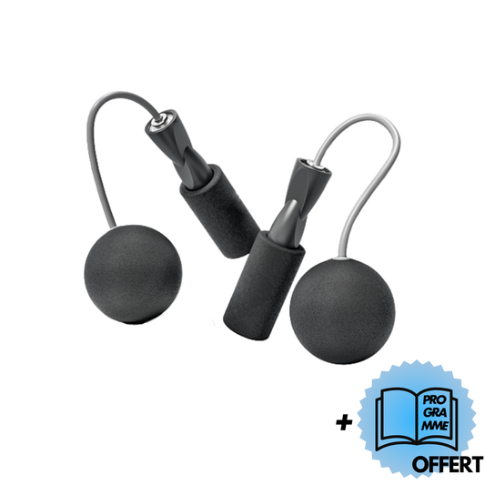Corde fitness avec grosse boule – Pour brûler calories et tonifier
