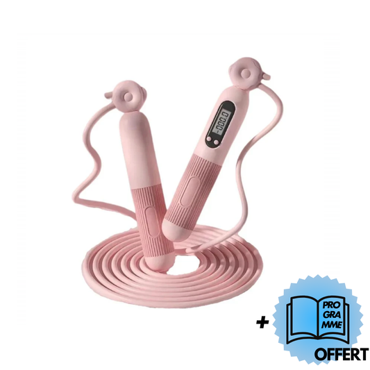 Corde à sauter intelligente – Suivi des calories et longueur réglable